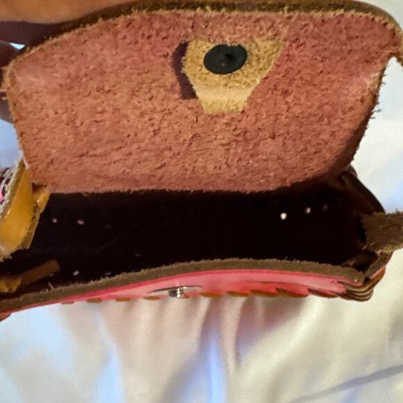 Tiny Leather Crossbody Purse – Girls Mini / Pill Purse - Picture 4 of 4